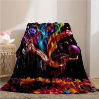 Oil Painting Pattern Flannel Blanket, Air Conditioning Blanket